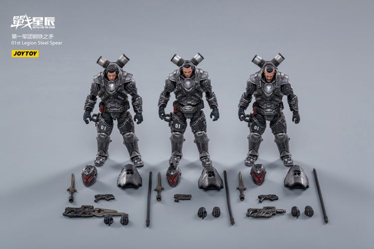 Battle for the Stars Steel Spear Interstellar Troopers 1st Legion 1/18 Scale Figure Set Gallery Image 15