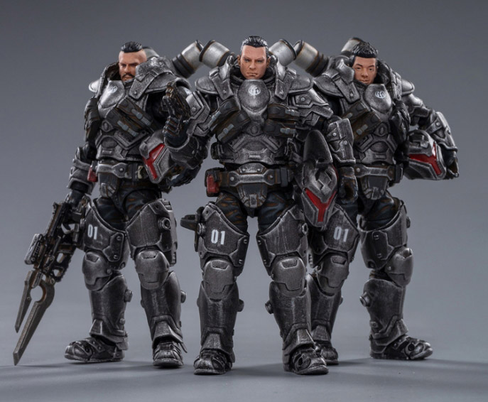Battle for the Stars Steel Spear Interstellar Troopers 1st Legion 1/18 Scale Figure Set Gallery Image 6
