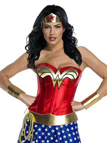 Wonder Woman Plus-Size Corset Top Deluxe Adult Costume Gallery Image 2