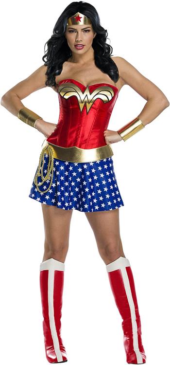 Wonder Woman Plus-Size Corset Top Deluxe Adult Costume Gallery Image 3
