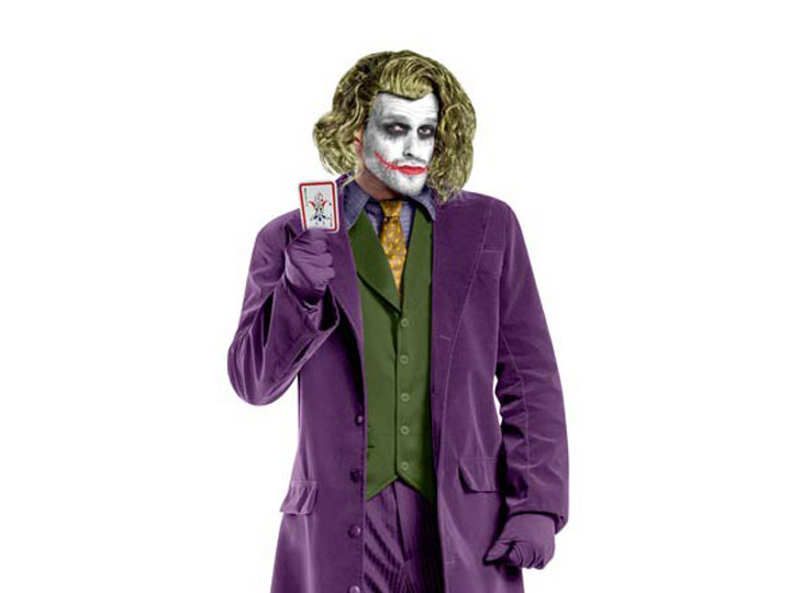 The Dark Knight Trilogy Joker Suit Deluxe Adult Costume Gallery Image 1