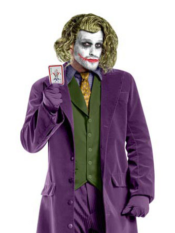 The Dark Knight Trilogy Joker Suit Deluxe Adult Costume Gallery Image 2