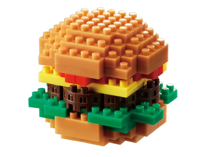 Nanoblock Food Collection Series Hamburger Gallery Image 1