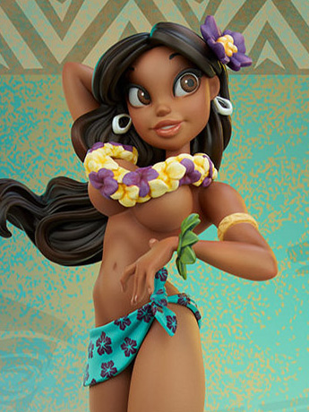 Club Coconut Collection Island Girl Statue Gallery Image 2