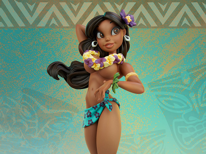Club Coconut Collection Island Girl Statue Gallery Image 1