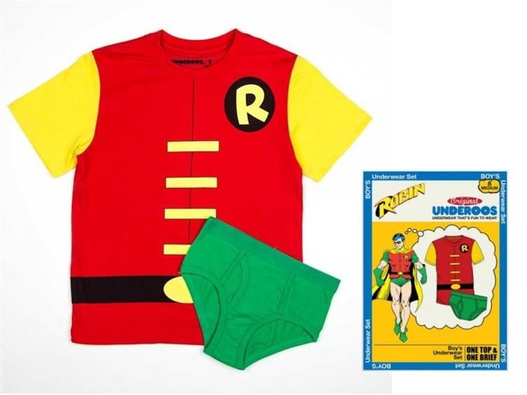 Youth DC Comics Boys Underoos Set - Robin