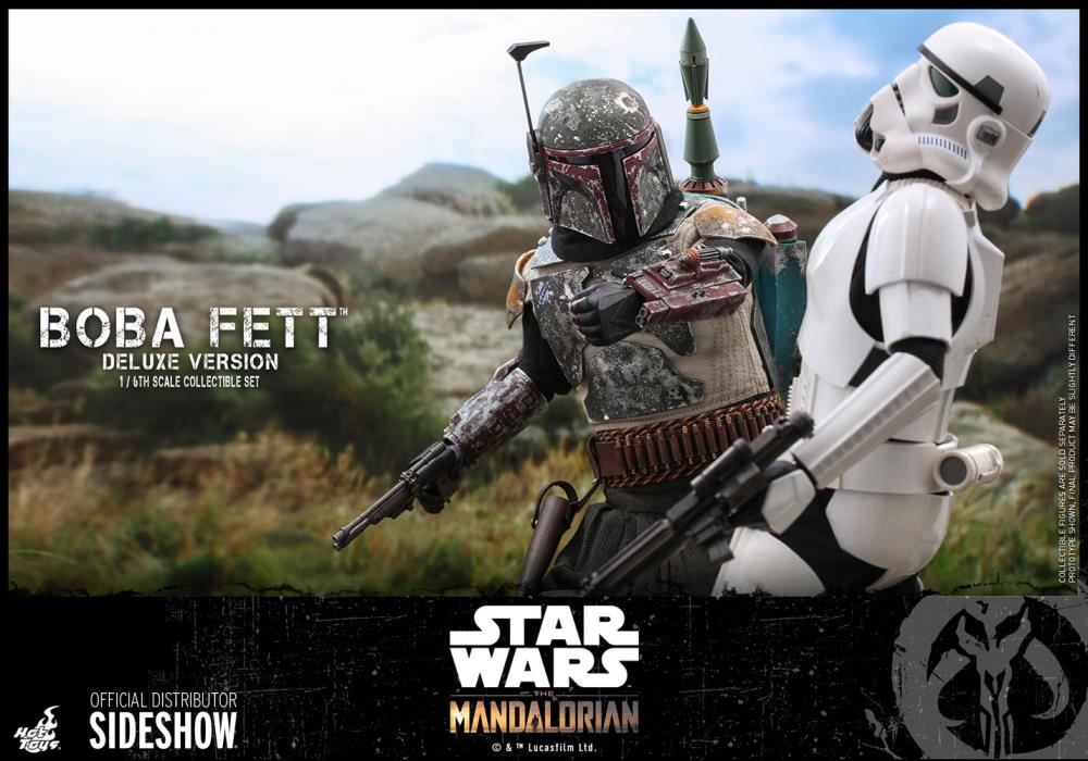 The Mandalorian TMS034 Deluxe Boba Fett 1/6th Scale Collectible Figure Set Gallery Image 20