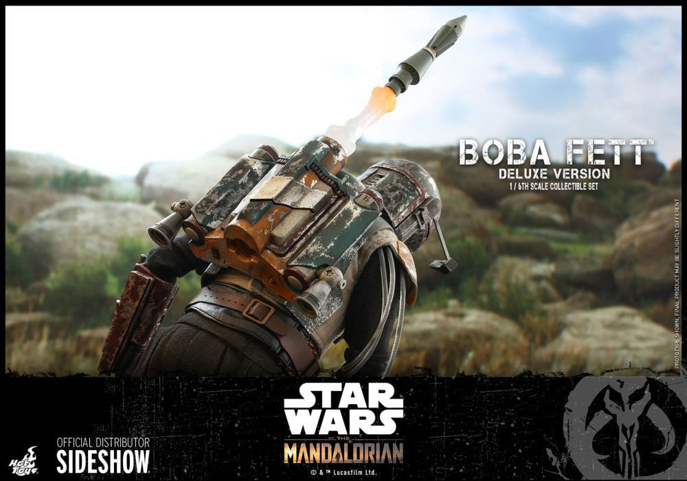 The Mandalorian TMS034 Deluxe Boba Fett 1/6th Scale Collectible Figure Set Gallery Image 23