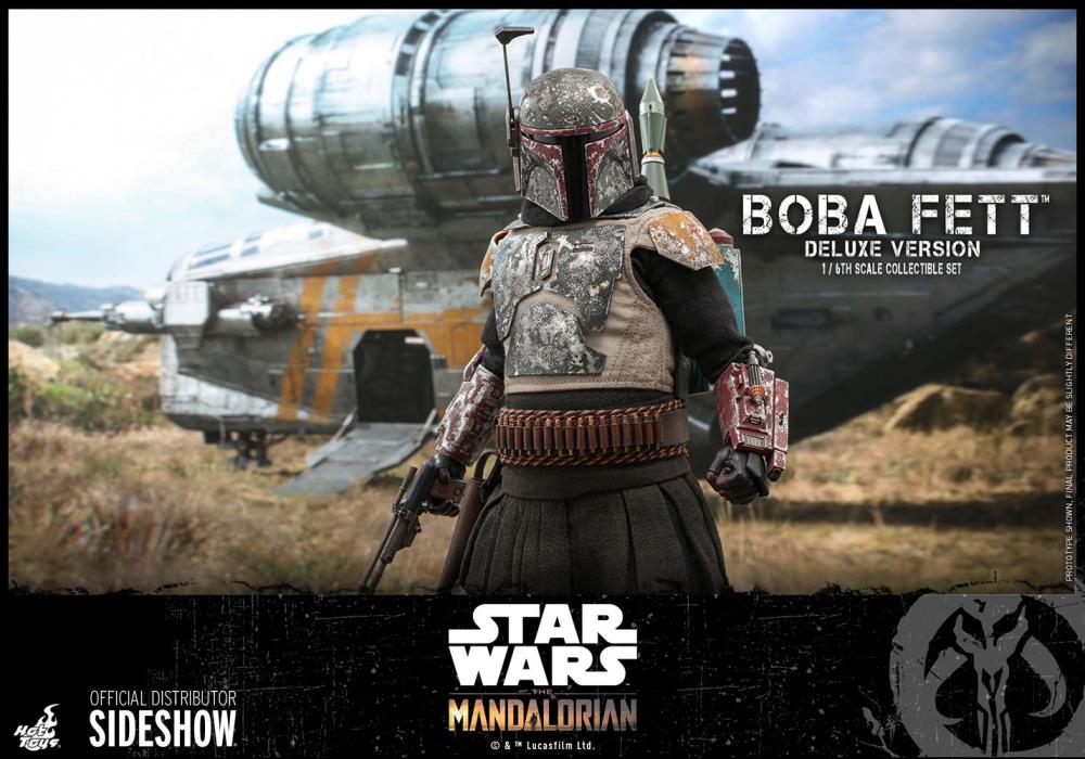 The Mandalorian TMS034 Deluxe Boba Fett 1/6th Scale Collectible Figure Set Gallery Image 21