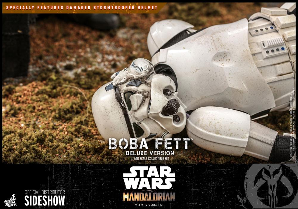 The Mandalorian TMS034 Deluxe Boba Fett 1/6th Scale Collectible Figure Set Gallery Image 26