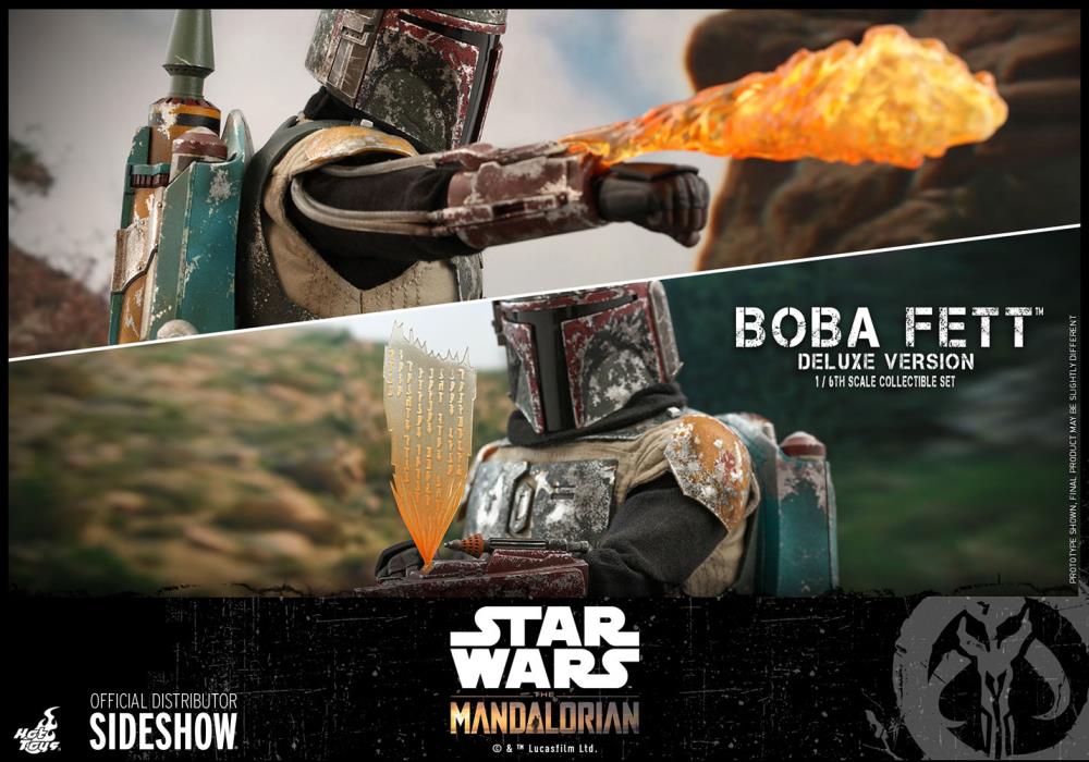 The Mandalorian TMS034 Deluxe Boba Fett 1/6th Scale Collectible Figure Set Gallery Image 27