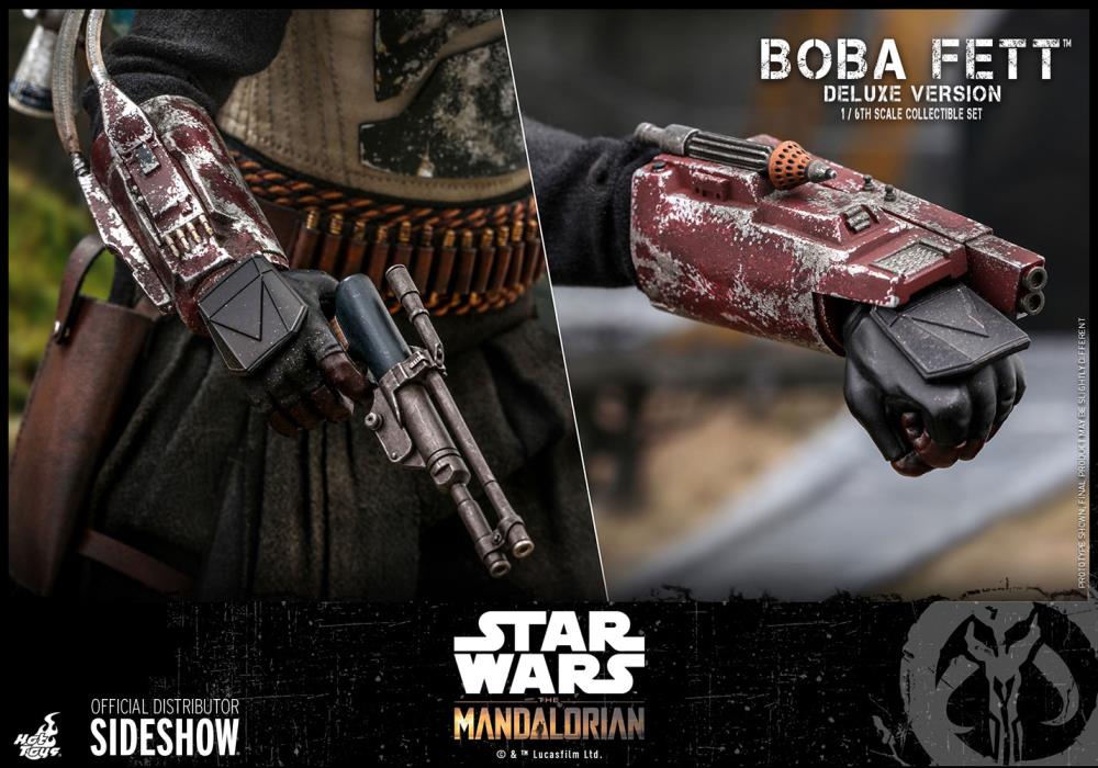 The Mandalorian TMS034 Deluxe Boba Fett 1/6th Scale Collectible Figure Set Gallery Image 29