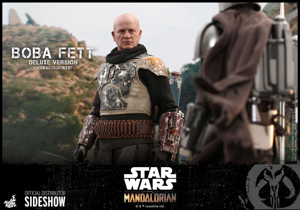 The Mandalorian TMS034 Deluxe Boba Fett 1/6th Scale Collectible Figure Set Gallery Image 16