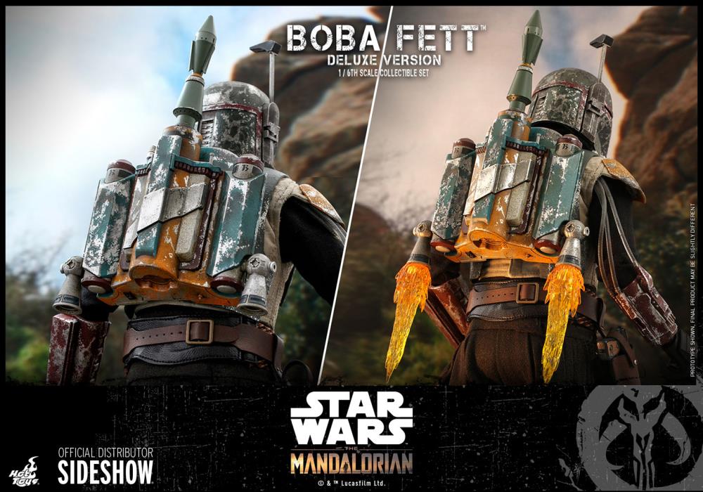 The Mandalorian TMS034 Deluxe Boba Fett 1/6th Scale Collectible Figure Set Gallery Image 28