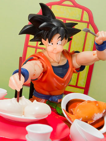 Dragon Ball Z S.H.Figuarts Goku Eating Scene Set Gallery Image 2