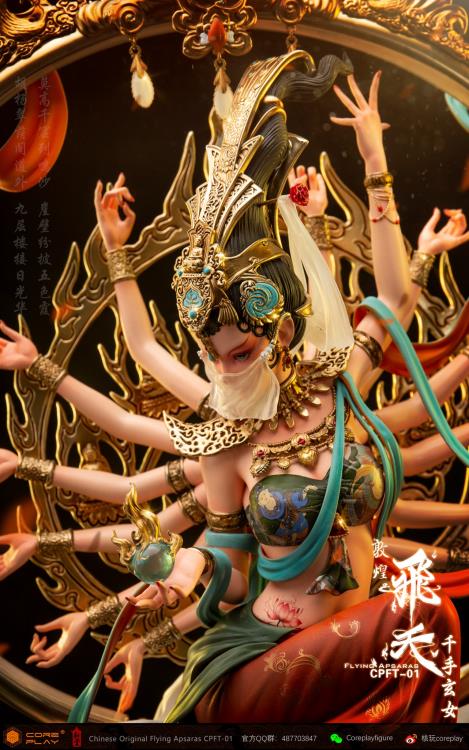 Dunhuang Flying Apsaras Thousand Hand (Color Version) Statue Gallery Image 7