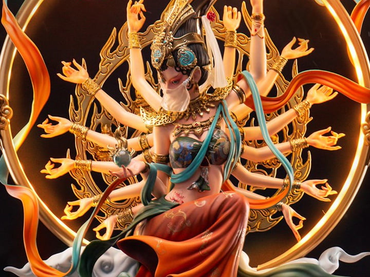 Dunhuang Flying Apsaras Thousand Hand (Color Version) Statue Gallery Image 1