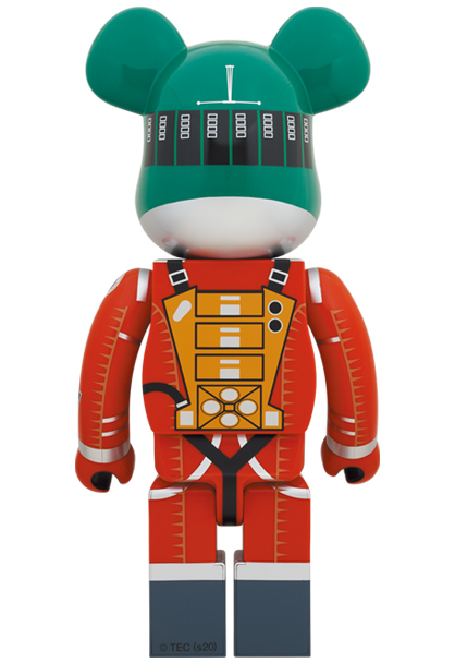 2001: A Space Odyssey Bearbrik 1000% Green Helment & Orange Suit Gallery Image 3