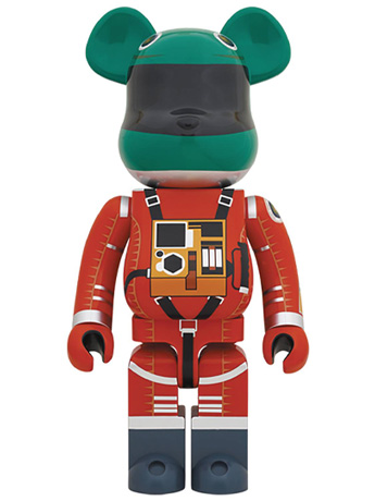 2001: A Space Odyssey Bearbrik 1000% Green Helment & Orange Suit Gallery Image 2