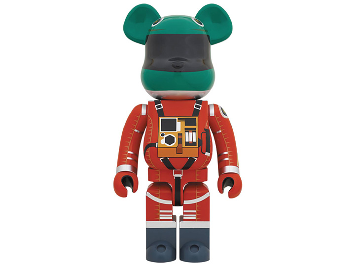 2001: A Space Odyssey Bearbrik 1000% Green Helment & Orange Suit Gallery Image 1