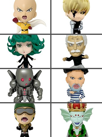 One-Punch Man 16d Collectible Figure Collection Vol. 2 Boxed Set of 8 Figures Gallery Image 2