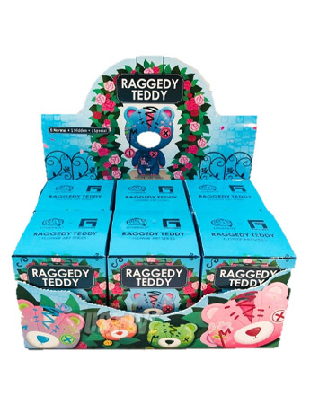 Your Toy Raggedy Teddy (Flower Art) Box of 6 Figures Gallery Image 2