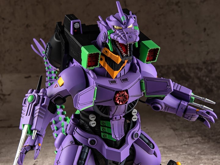 Godzilla vs. Evangelion Mechagodzilla (Type-3 Kiryu EVA Unit-01 Color Ver.) Exclusive Model Kit Gallery Image 1