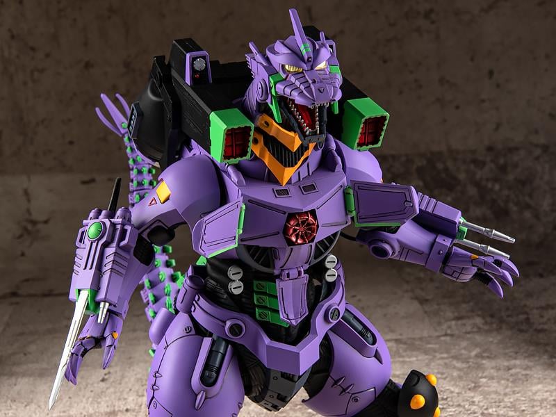 Godzilla vs. Evangelion Mechagodzilla (Type-3 Kiryu EVA Unit-01 Color Ver.) Exclusive Model Kit Gallery Image 23