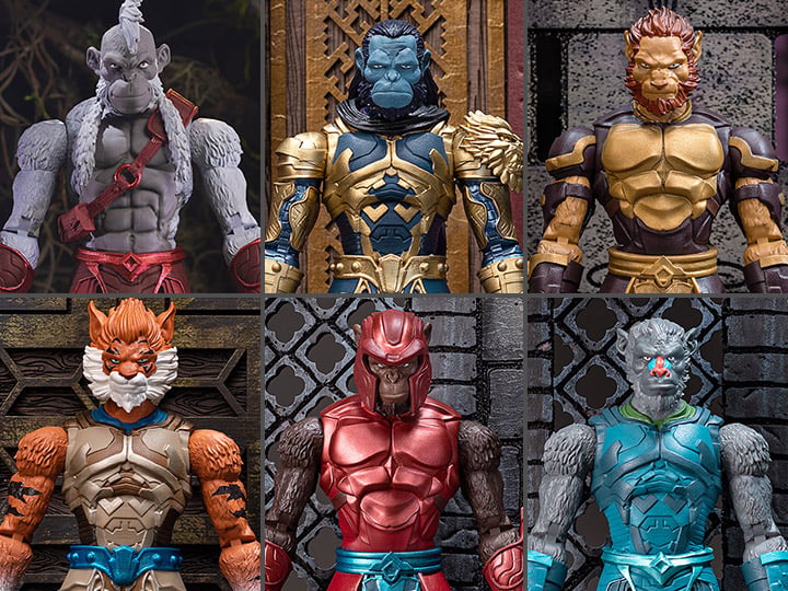 Animal Warriors of the Kingdom Primal Collection Set of 6 Figures Gallery Image 1