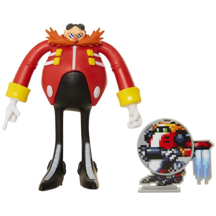 Sonic The Hedgehog 4" Basic Doctor Eggman Bendy Figure Gallery Image 3