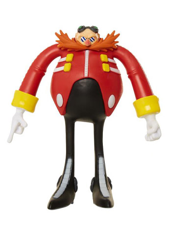 Sonic The Hedgehog 4" Basic Doctor Eggman Bendy Figure Gallery Image 2