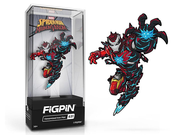 Spider-Man: Maximum Venom FiGPiN #631 Venomized Iron Man BBTS Exclusive Gallery Image 1