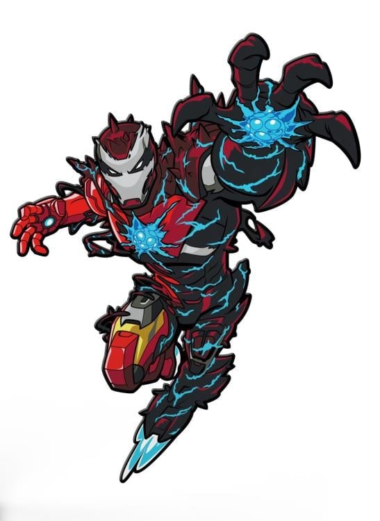 Spider-Man: Maximum Venom FiGPiN #631 Venomized Iron Man BBTS Exclusive Gallery Image 3