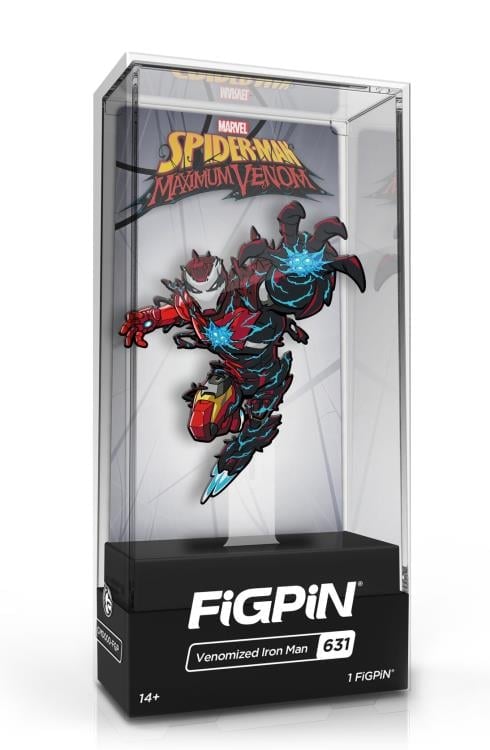 Spider-Man: Maximum Venom FiGPiN #631 Venomized Iron Man BBTS Exclusive Gallery Image 4