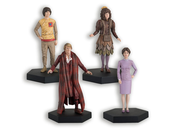 Doctor Who Figurine Collection #13 The Fifth Doctor, Nyssa, Tegan & Adric Companion Set Gallery Image 1