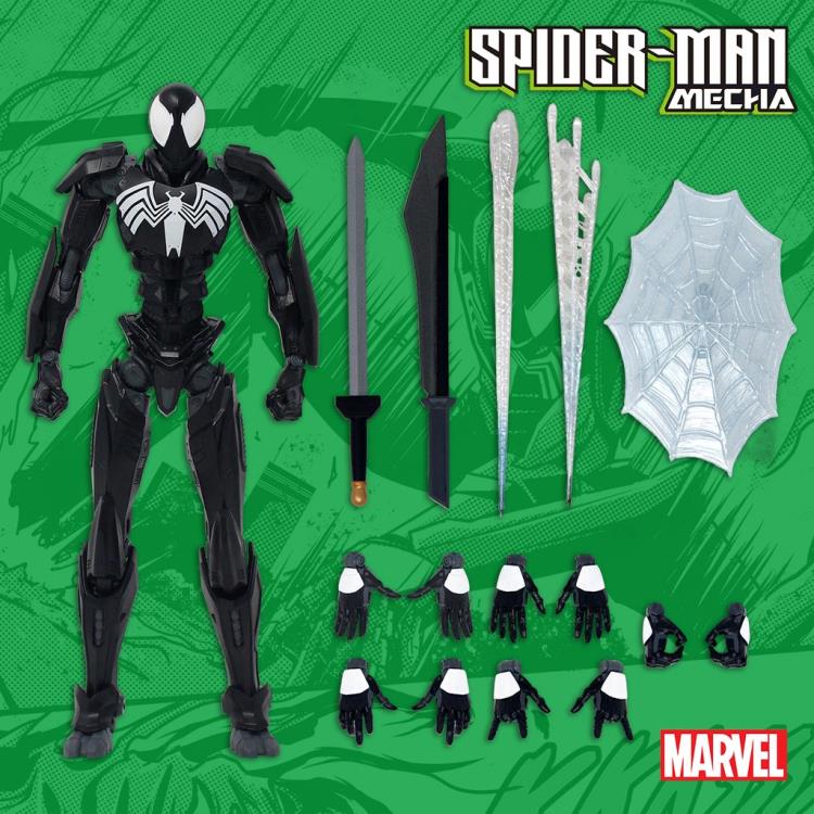 Marvel Mecha Spider-Man (Symbiote Suit) Action Figure Gallery Image 16