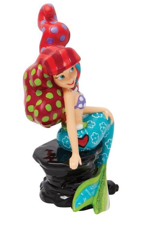The Little Mermaid Disney By Britto Ariel on Rock Figurine Gallery Image 3