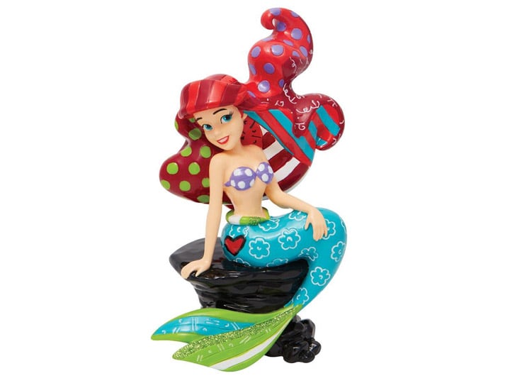 The Little Mermaid Disney By Britto Ariel on Rock Figurine Gallery Image 1