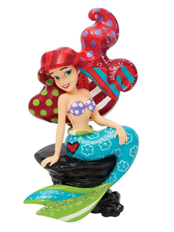 The Little Mermaid Disney By Britto Ariel on Rock Figurine Gallery Image 2