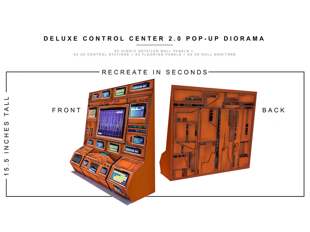Deluxe Control Center 2.0 1/12 Scale Pop-Up Diorama Gallery Image 5