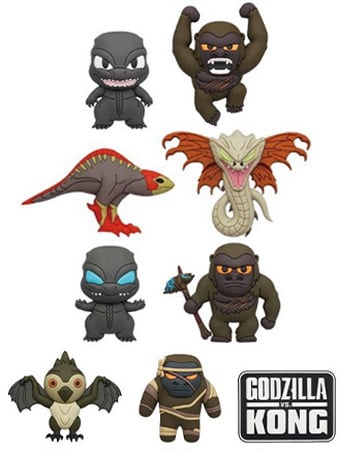 Godzilla vs. Kong Box of 24 Bag Clips Gallery Image 2