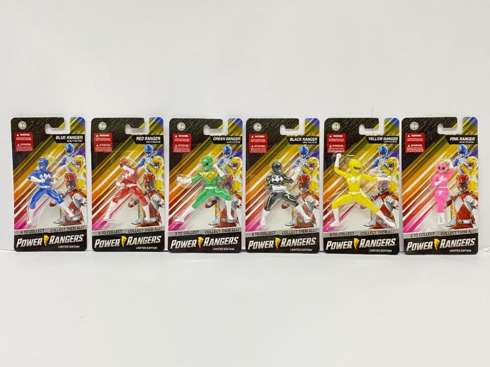 Mighty Morphin Power Rangers 2.5" Set of 6 Vinyl Figures Gallery Image 3