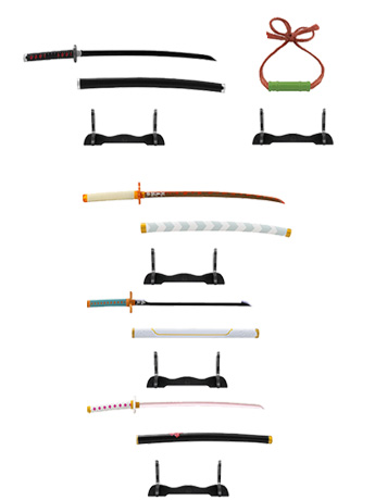 Demon Slayer: Kimetsu no Yaiba Nichirin Swords Collection Box of 10 Swords Gallery Image 2