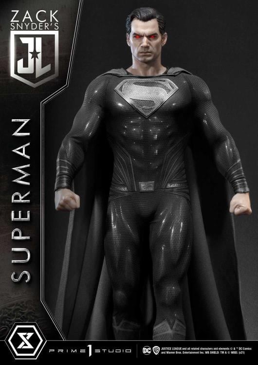 Zack Snyder's Justice League Museum Masterline Superman (Black Suit) 1/3 Scale Limited Edition Statue Gallery Image 5