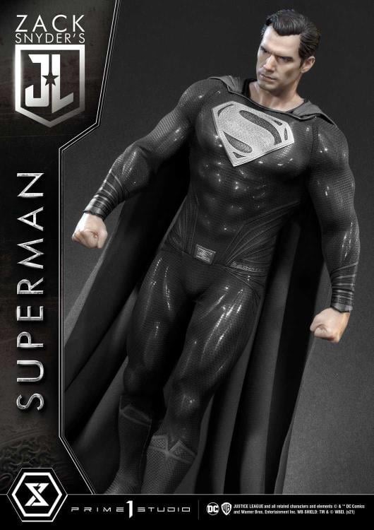 Zack Snyder's Justice League Museum Masterline Superman (Black Suit) 1/3 Scale Limited Edition Statue Gallery Image 16