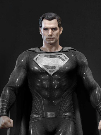 Zack Snyder's Justice League Museum Masterline Superman (Black Suit) 1/3 Scale Limited Edition Statue Gallery Image 2