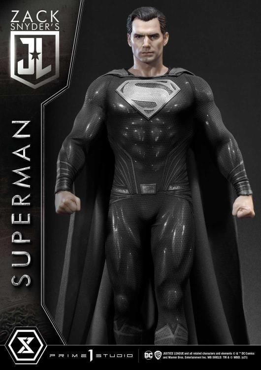 Zack Snyder's Justice League Museum Masterline Superman (Black Suit) 1/3 Scale Limited Edition Statue Gallery Image 17