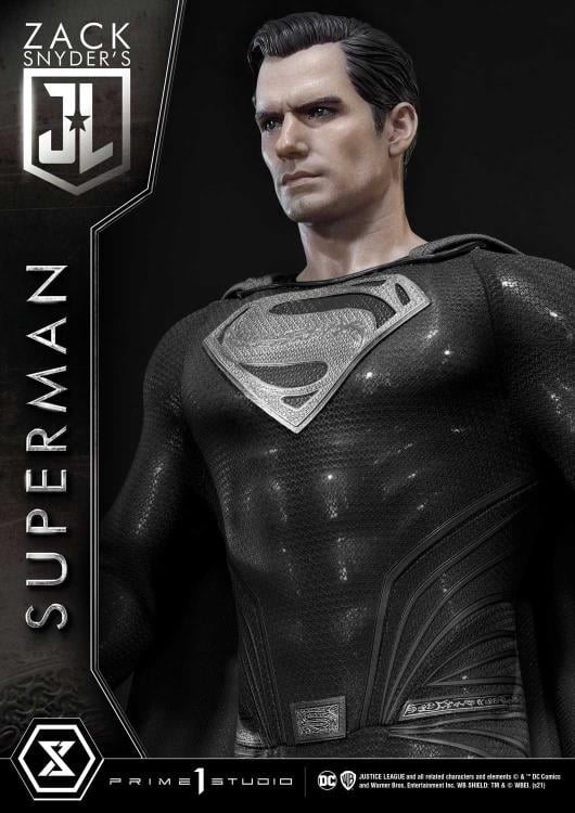 Zack Snyder's Justice League Museum Masterline Superman (Black Suit) 1/3 Scale Limited Edition Statue Gallery Image 10