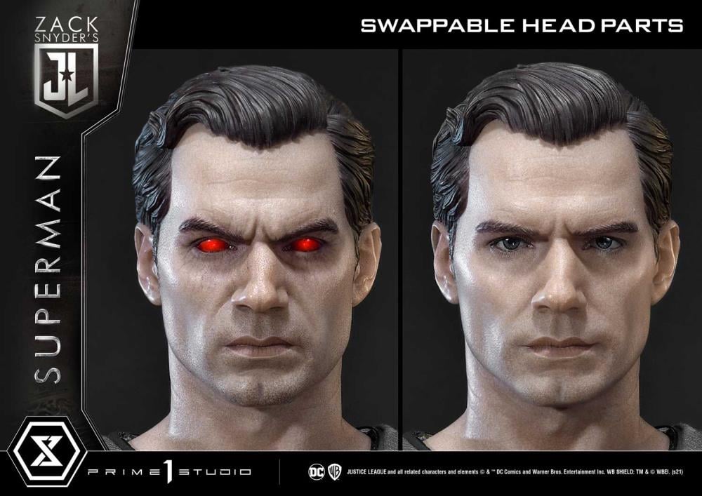 Zack Snyder's Justice League Museum Masterline Superman (Black Suit) 1/3 Scale Limited Edition Statue Gallery Image 11