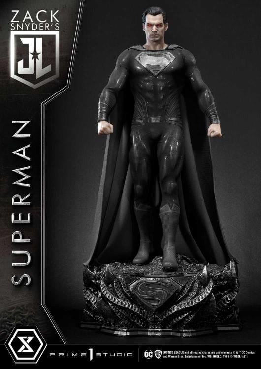 Zack Snyder's Justice League Museum Masterline Superman (Black Suit) 1/3 Scale Limited Edition Statue Gallery Image 6